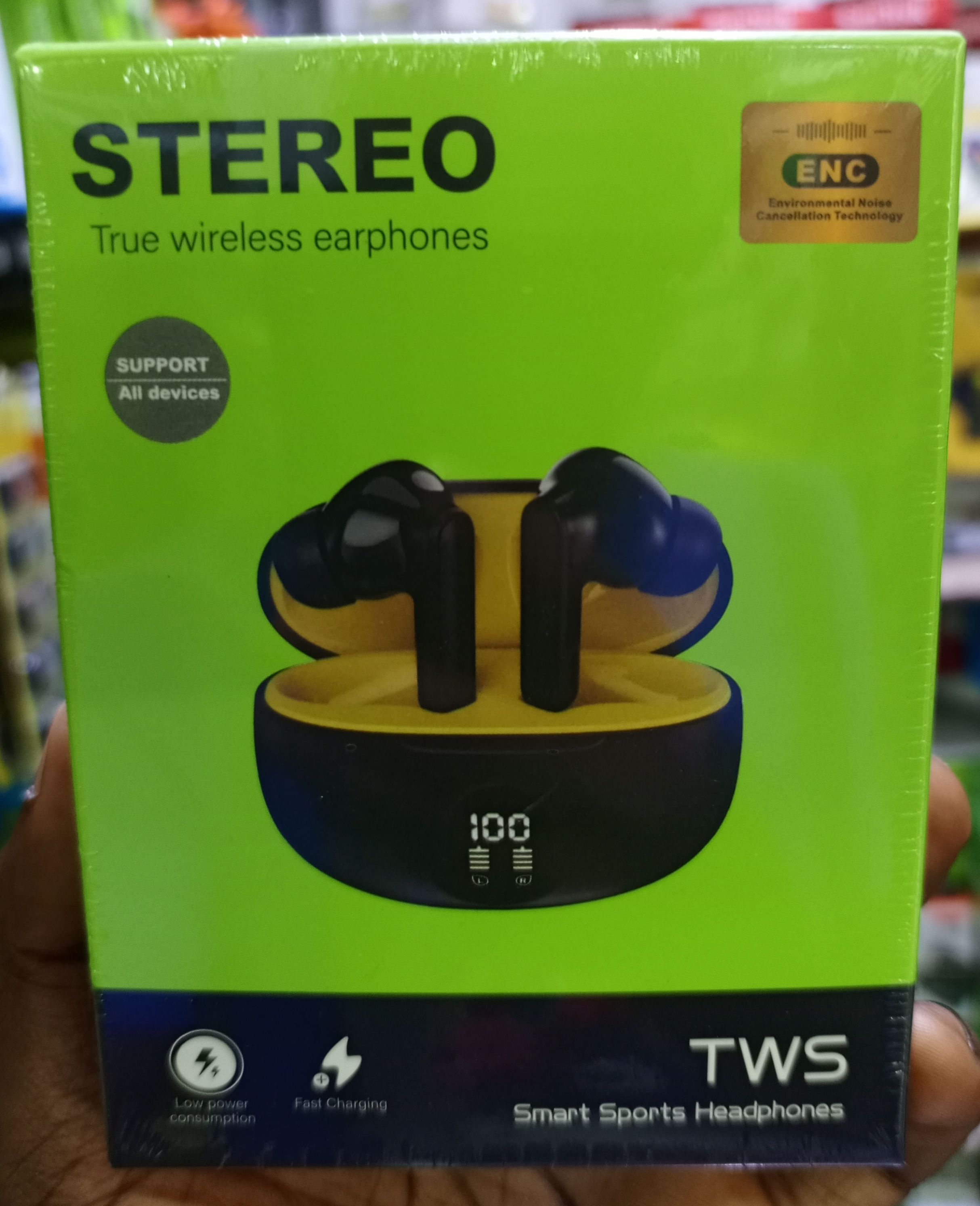 Oraimo Et Gcl Airbuds 5 True Wireless Heavy Bass Earpods Airpods Earbuds Headphones Earphones Bluetooth Connection For Android And IOS Comfort Earfit And Stereo Sound_Black