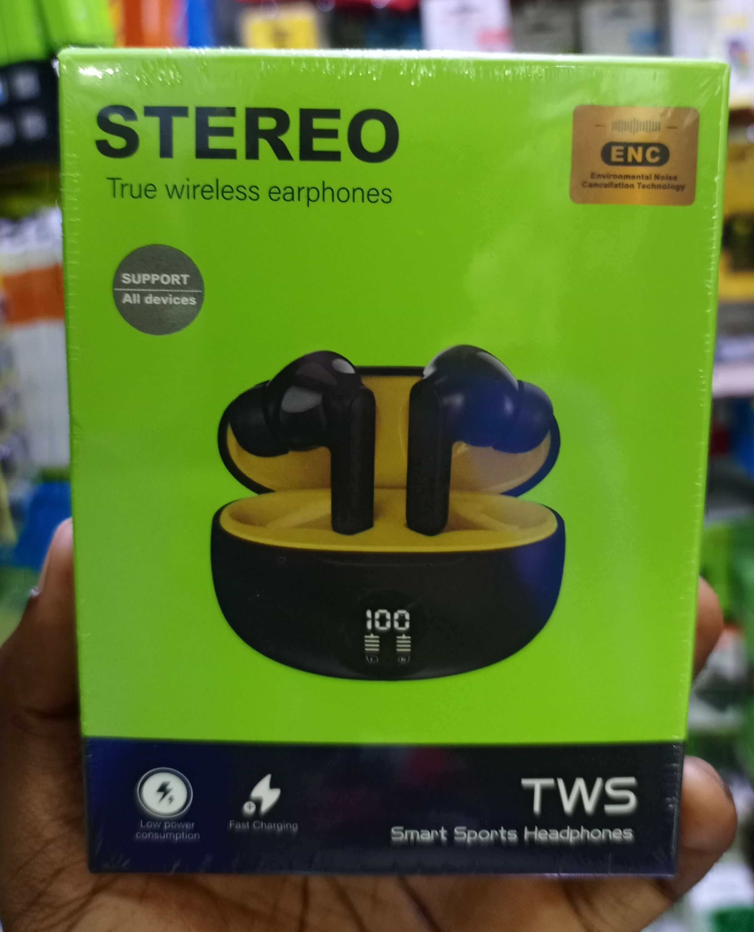 Oraimo Et Gcl Airbuds 5 True Wireless Heavy Bass Earpods Airpods Earbuds Headphones Earphones Bluetooth Connection For Android And IOS Comfort Earfit And Stereo Sound_Black