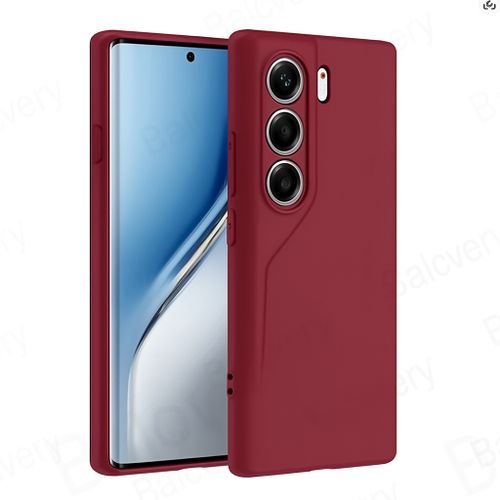 Tecno Camon 40 Pro Original Premium Silicone Maroon Heavy Duty Phone Case/ Back Cover