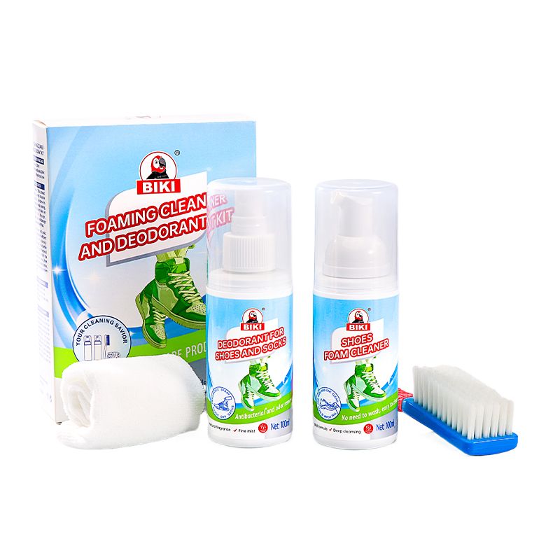 4 in 1 Sneaker Care Foam Cleaner, Deodorant Towel  and Brush Cleaning Kit