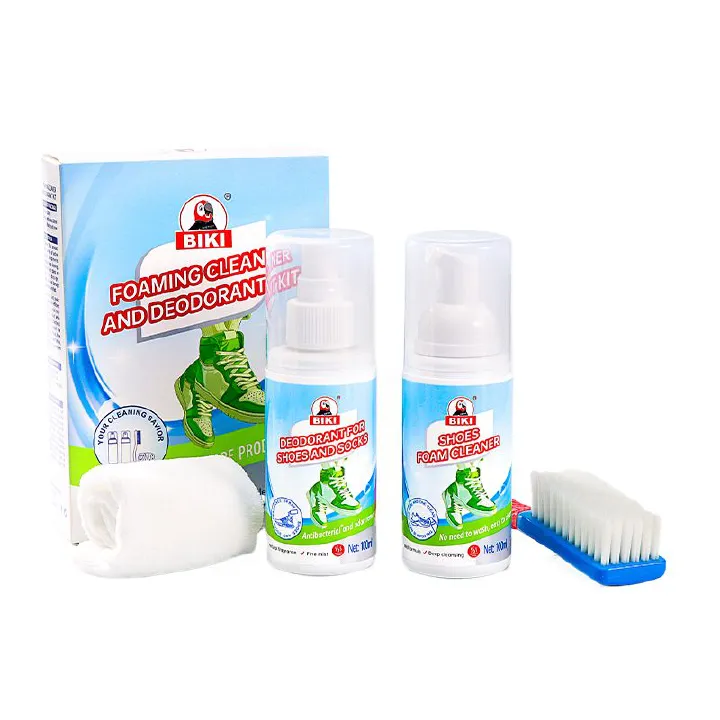 4 in 1 Sneaker Care Foam Cleaner, Deodorant Towel  and Brush Cleaning Kit