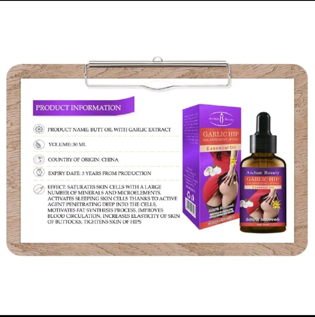 Garlic hip enlargement oil view 3