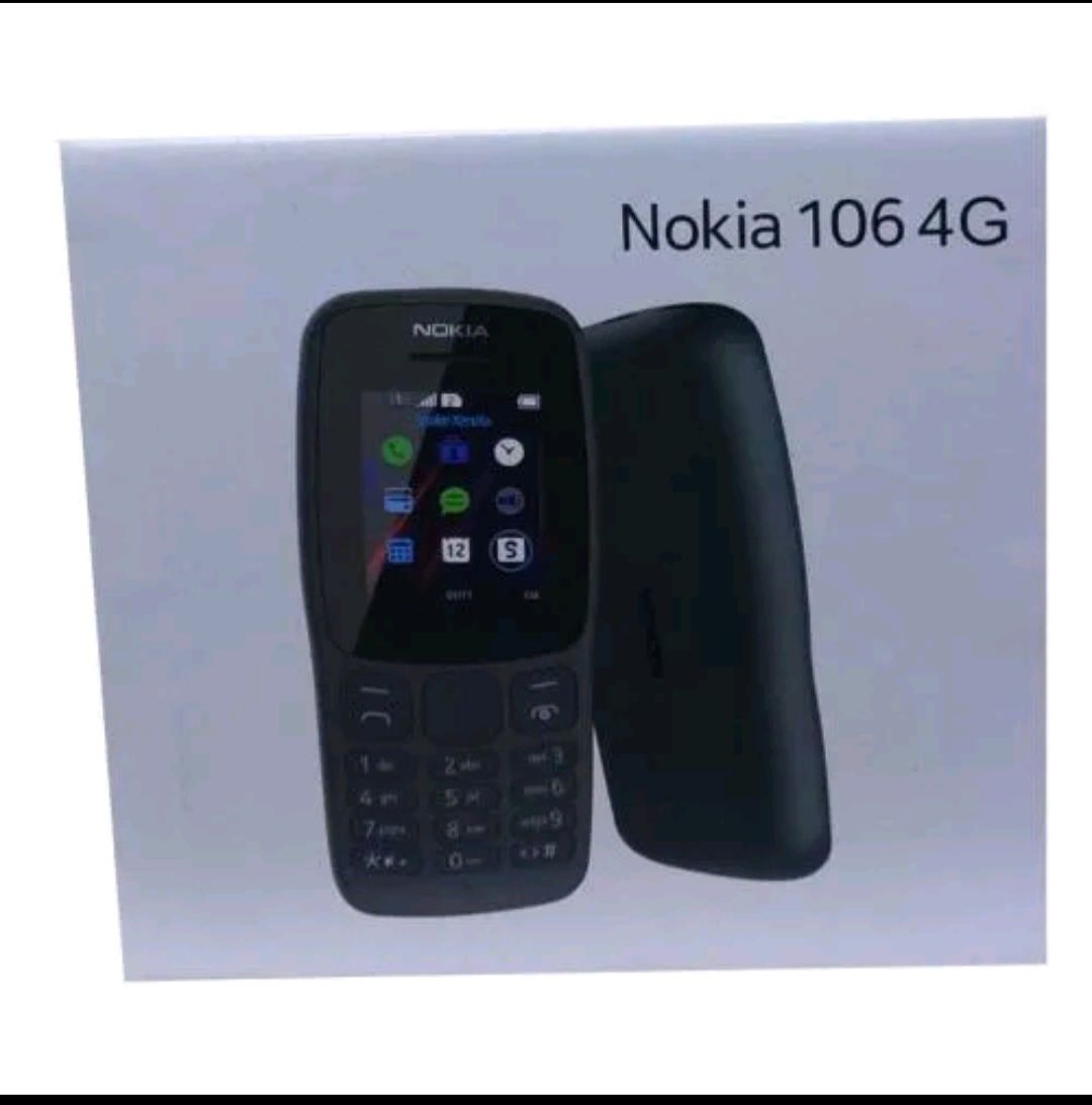 BRAND NEW Nokia 106 4G!!! Mobile Phones, 1.8" Dual SIM Cards Cell Phone 800 MAh Removable Battery Cheap Durable Classic For Basic Communication with FM Radio and Micro USB connector FEATURE PHONE