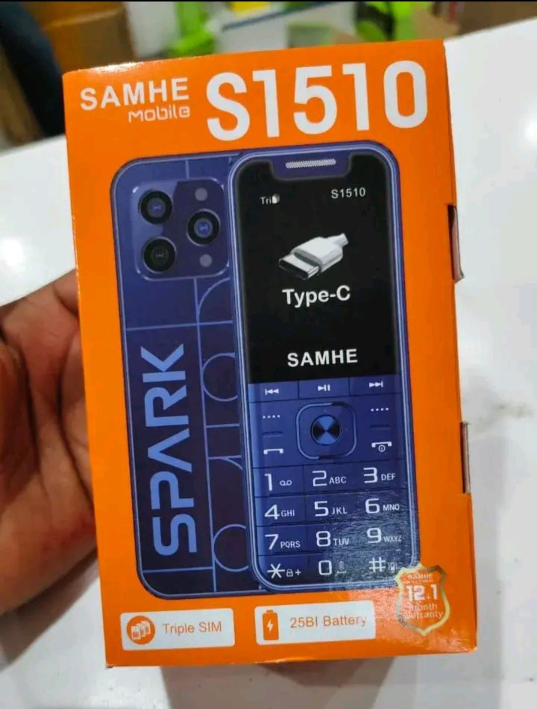 Samhe Phone Ringer Best price for SAMHE S1510 TYPE C ,Triple SIM Feature Phone 1.77 ...