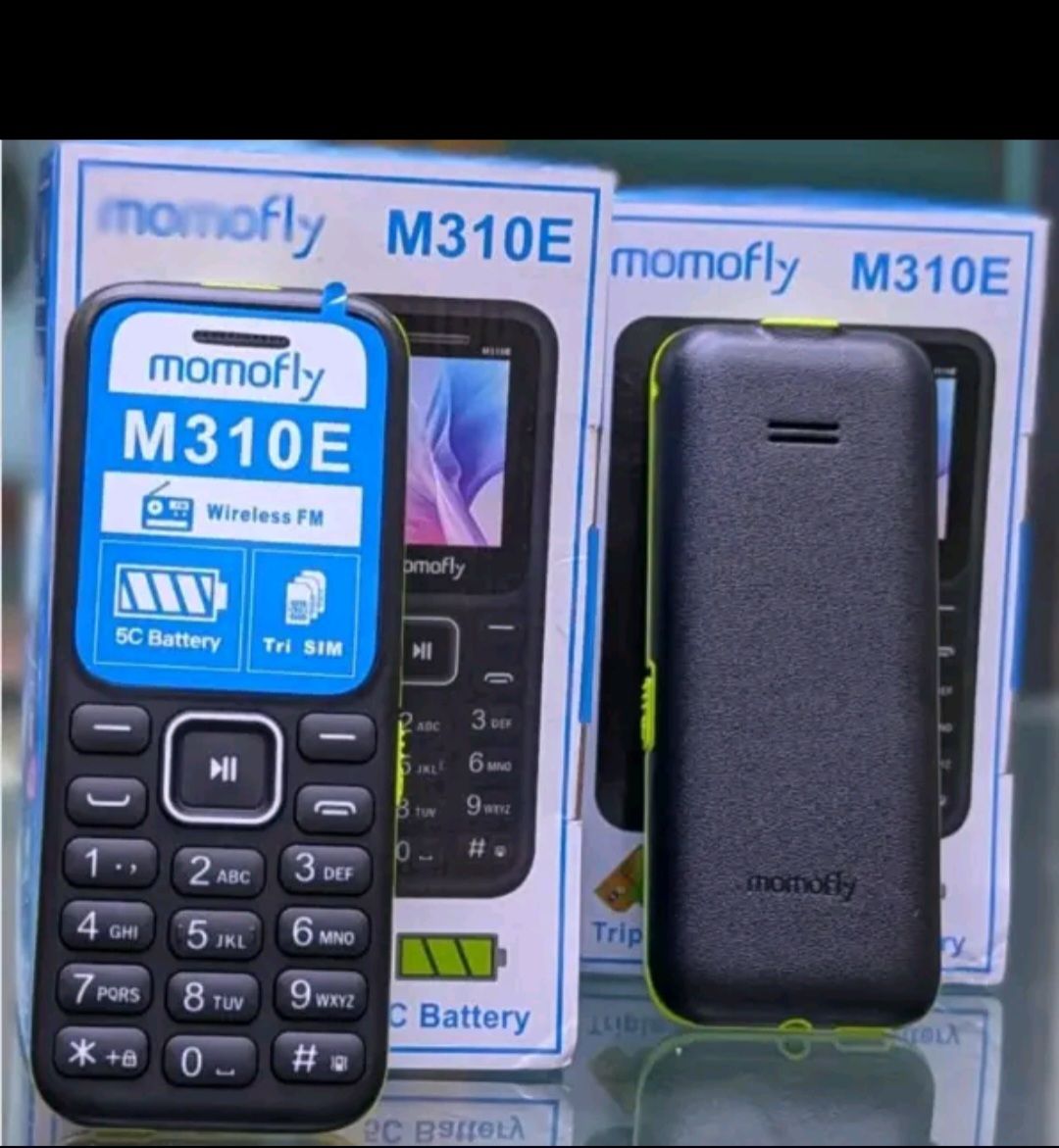 (SPECIAL  OFFERS) Momofly M310E 32 MB RAM featured phone Triple SIM Regular 5C Battery, 1.77" display with BT connectivity featured phones