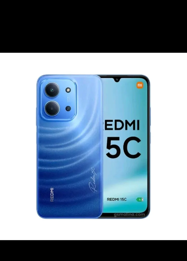 REDMI 15C 128GB Storage Upto 8(4+4)GB Ram 6.9'' FHD Immersive Display 50MP Main Cam +8MP front 6000mAh 33W Fast Charger Xiaomi Hyper OS Side Fingerprint Smartphone smart phones