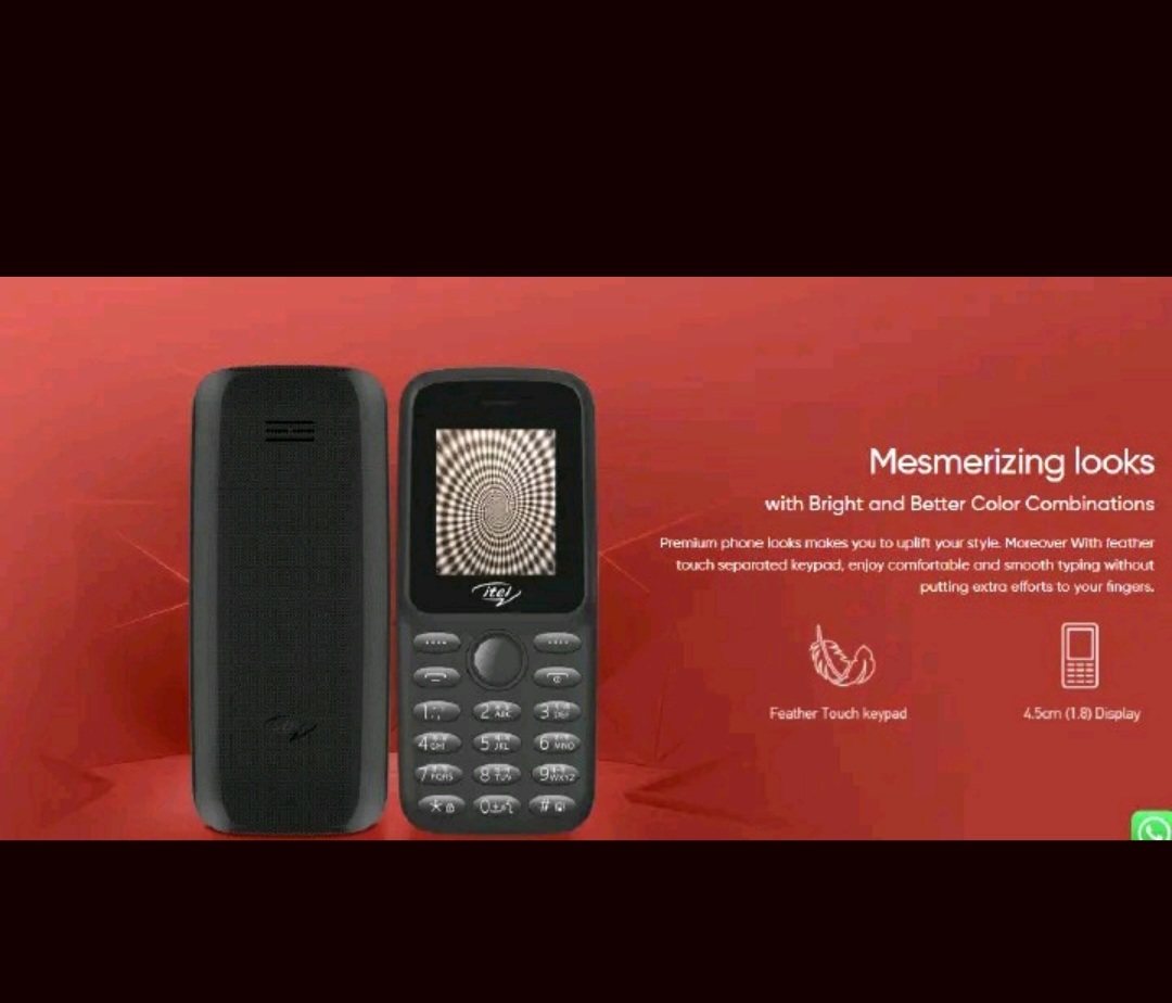 (ON OFFER) NEW ITEL 2163 1.8" DISPLAY WIRELESS FM DUAL SIM OPERA MINI BRIGHT TORCH KABAMBE KATULULU BUTTON FEATURE PHONE KING TALKER 2000 CONTACTS MEMORY ONE YEAR WARRANTY MOBILE PHONE