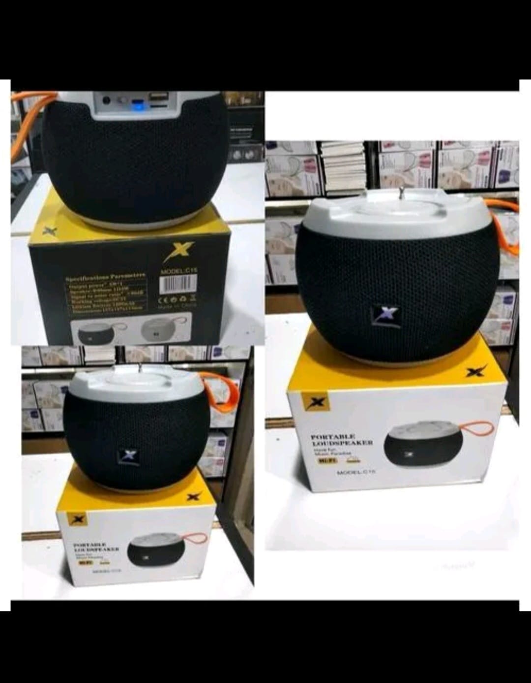 Caston C15 High Bass Bluetooth Speaker with FM Radio – Portable Wireless Speaker with USB/SD Support & Powerful Sound Output