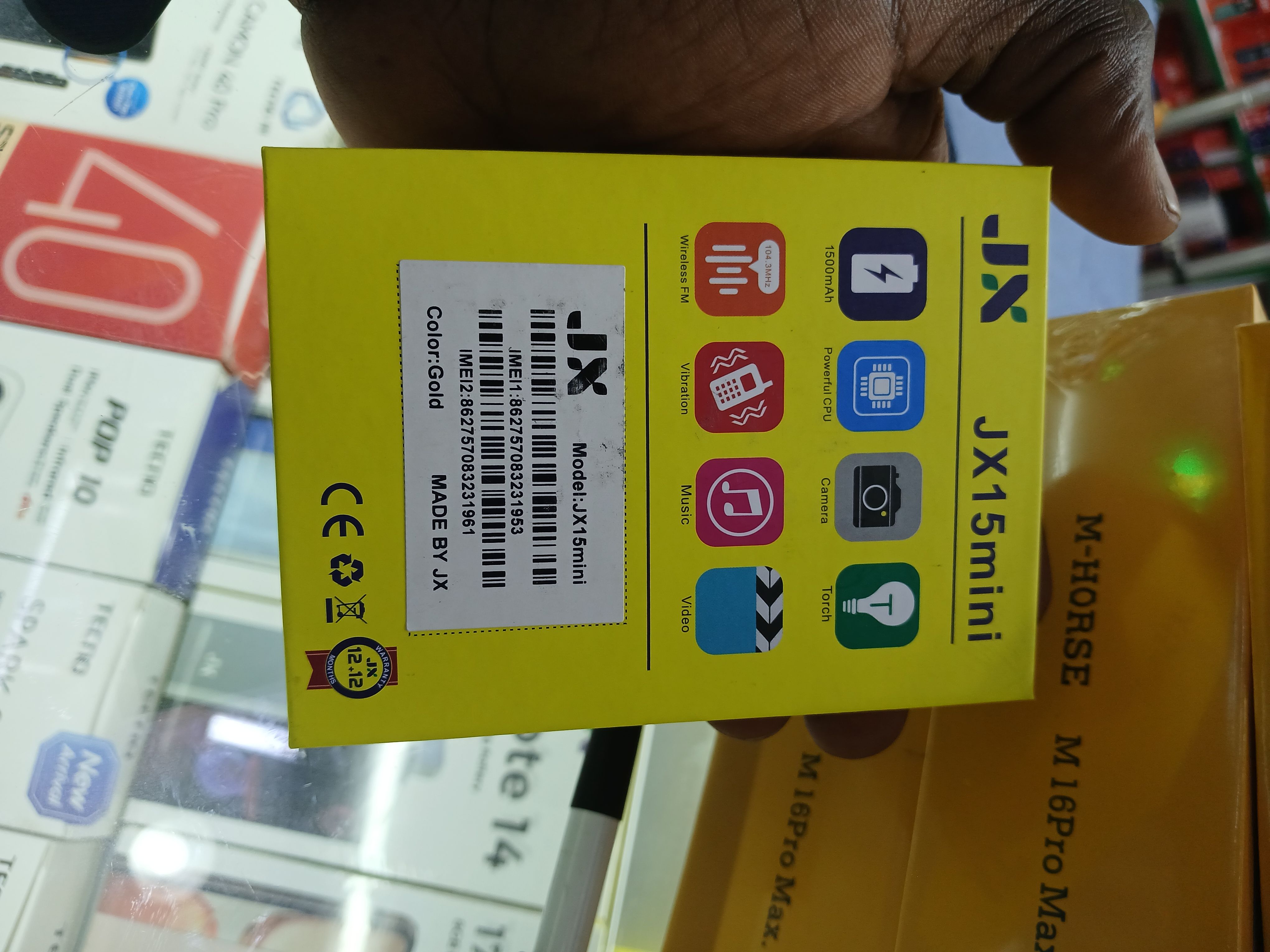 (ON OFFER) JX 15MINI WIRELESS FM,TORCH,CAMERA, KABAMBE/KATULULU/MULIKA MWIZI/FEATURE PHONE ONE YEAR WARRANTY VIBRATION DUAL-TWO SIM CARD SCREEN DISPLAY 1.44, 1500mAH STRONG BATTERY JX 15 MINI PHONE
