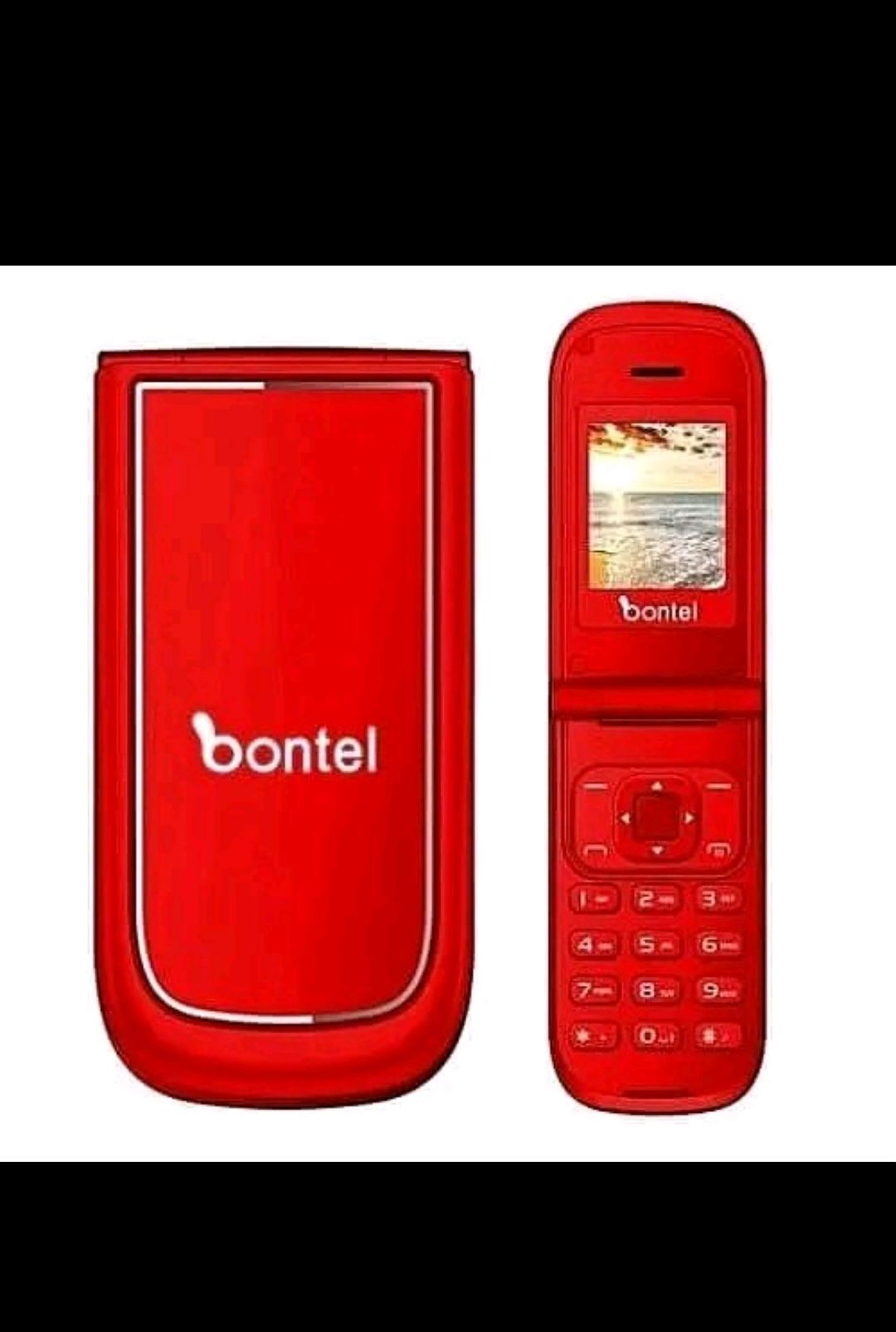 BONTEL A225 FEATURE PHONE DUAL SIM FLIP PHONE SCREEN 1.77'' RED KABAMBE/KATULULU/MULIKA MWIZI/BATTON MOBILE PHONE