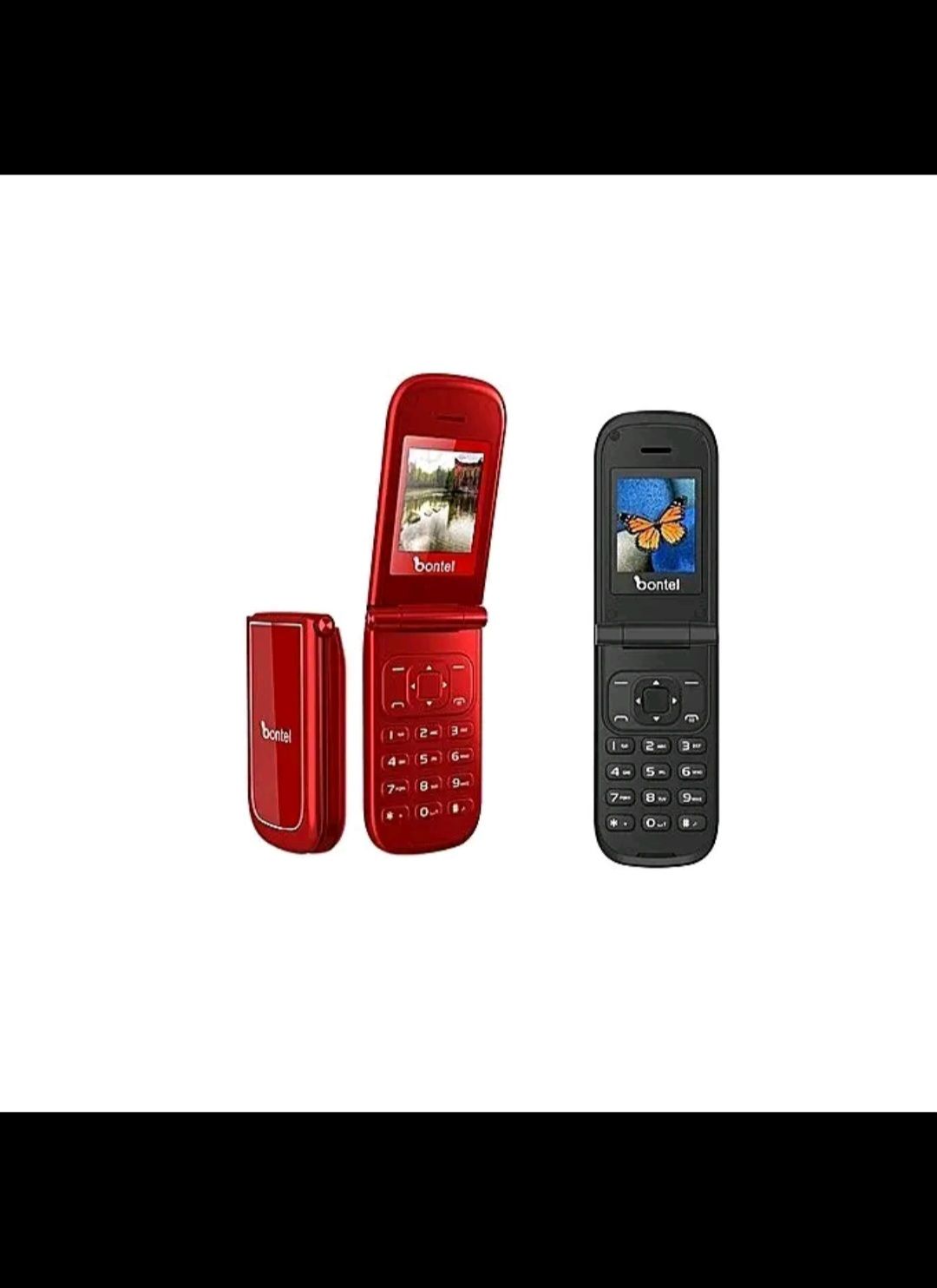 BONTEL A225 FEATURE PHONE DUAL SIM FLIP PHONE SCREEN 1.77'' RED KABAMBE/KATULULU/MULIKA MWIZI/BATTON MOBILE PHONE