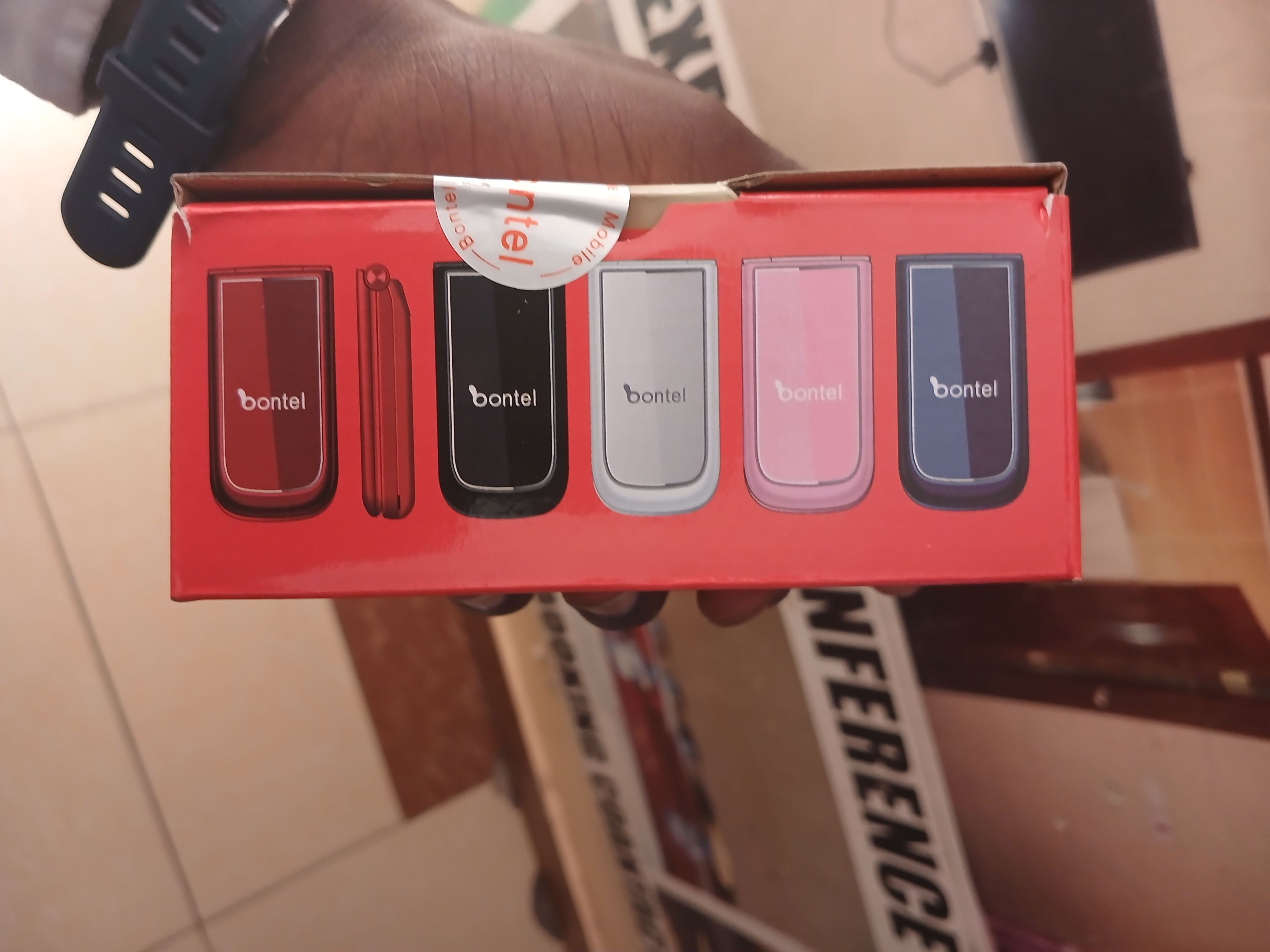 BONTEL A225 FEATURE PHONE DUAL SIM FLIP PHONE SCREEN 1.77'' RED KABAMBE/KATULULU/MULIKA MWIZI/BATTON MOBILE PHONE