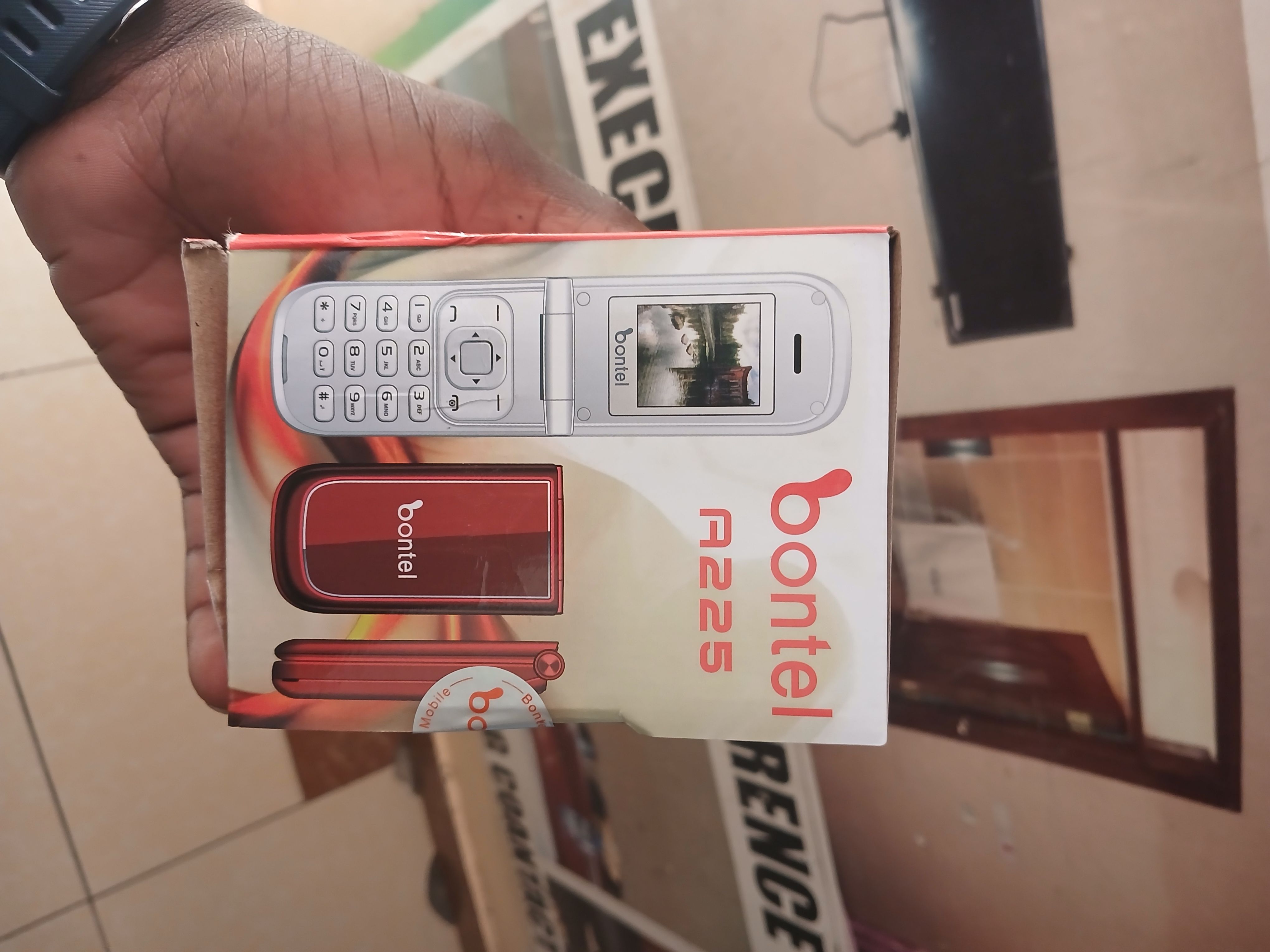 BONTEL A225 FEATURE PHONE DUAL SIM FLIP PHONE SCREEN 1.77'' RED KABAMBE/KATULULU/MULIKA MWIZI/BATTON MOBILE PHONE
