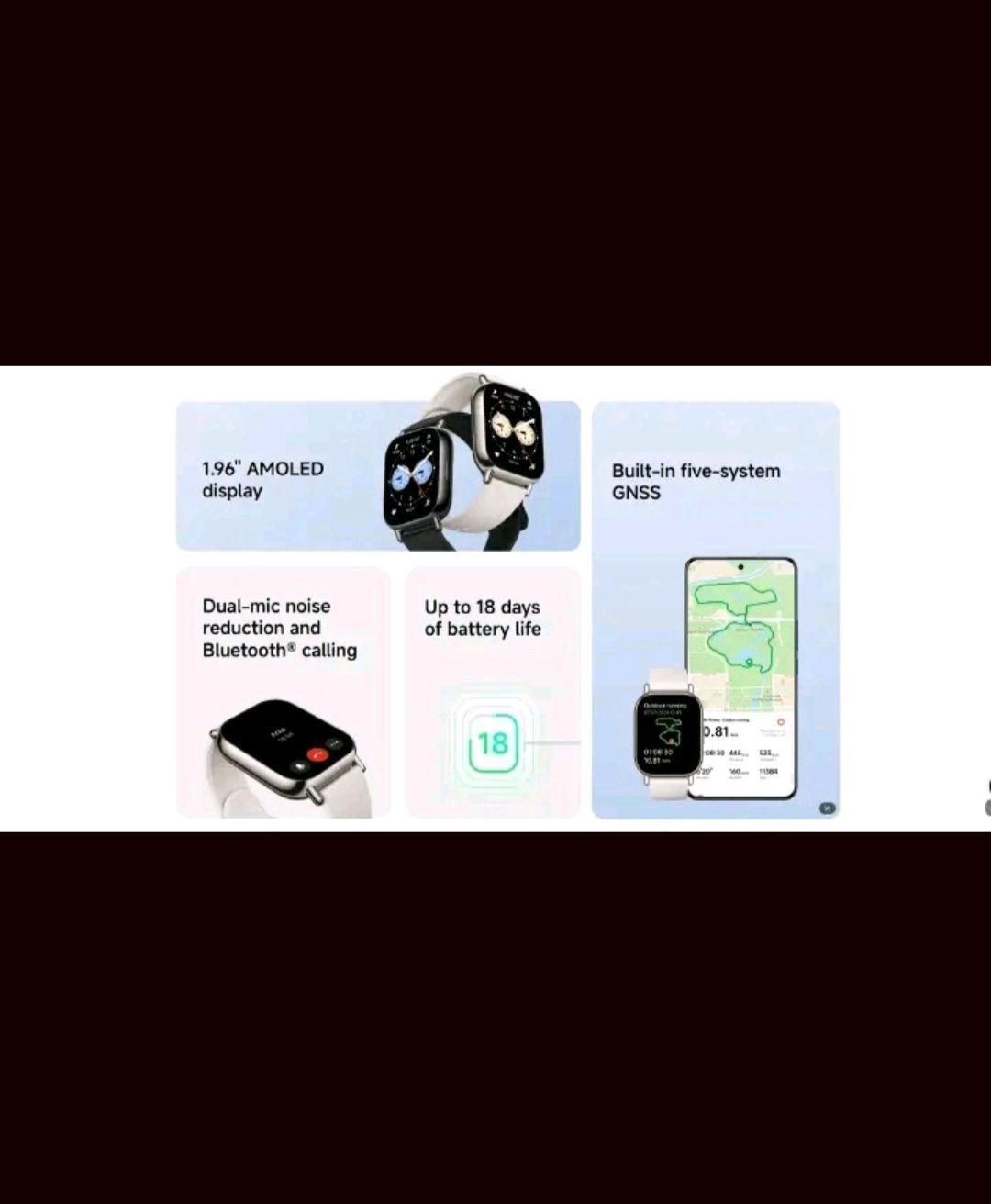 Xiaomi Redmi Watch 5 Lite 1.96" AMOLED Display Bluetooth Calling Smartwatch 18-Day Battery Life 150+ Sports Modes SpO2 Heart Rate Sleep Tracking IP68 Waterproof Smartwatch