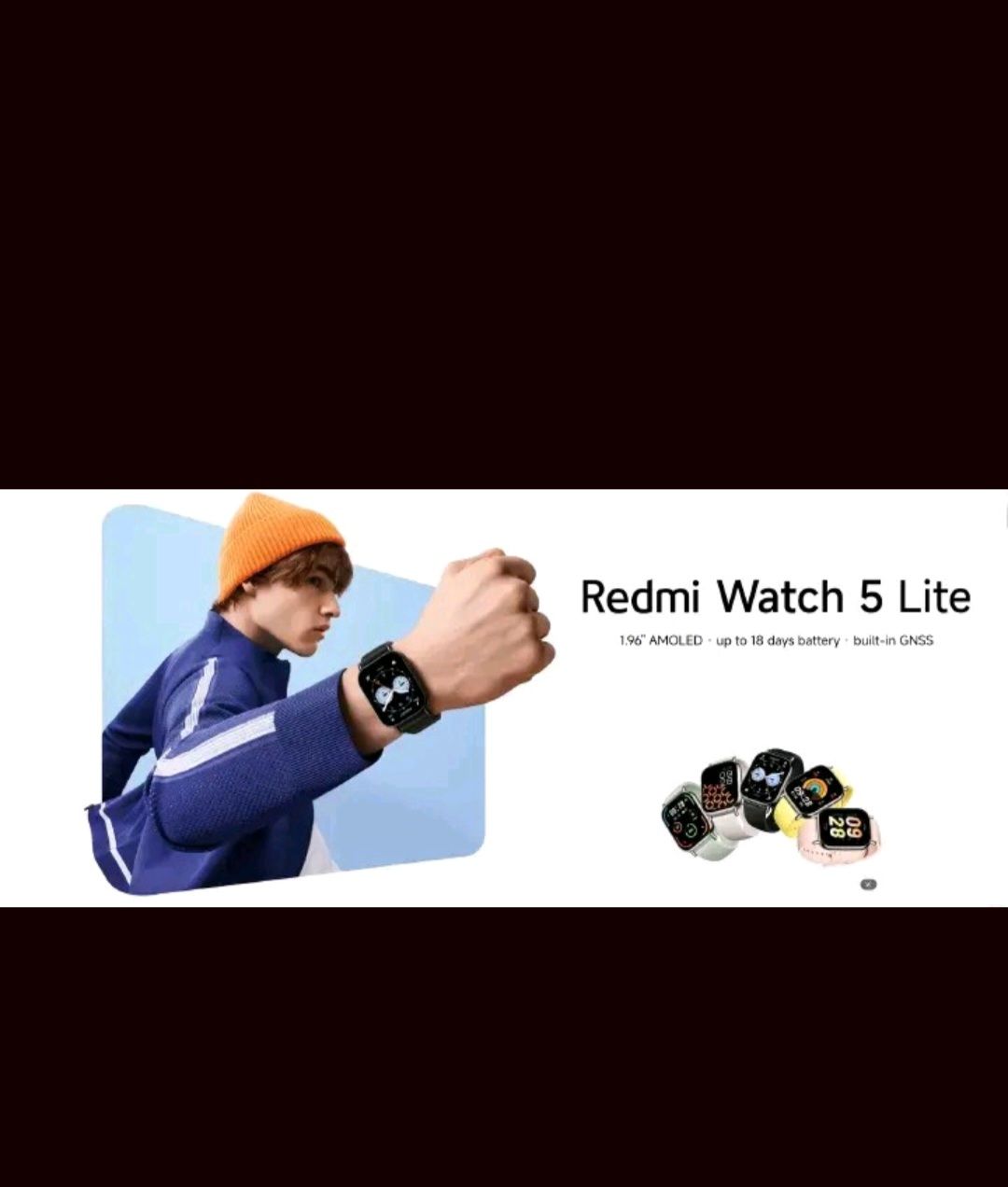 Xiaomi Redmi Watch 5 Lite 1.96" AMOLED Display Bluetooth Calling Smartwatch 18-Day Battery Life 150+ Sports Modes SpO2 Heart Rate Sleep Tracking IP68 Waterproof Smartwatch