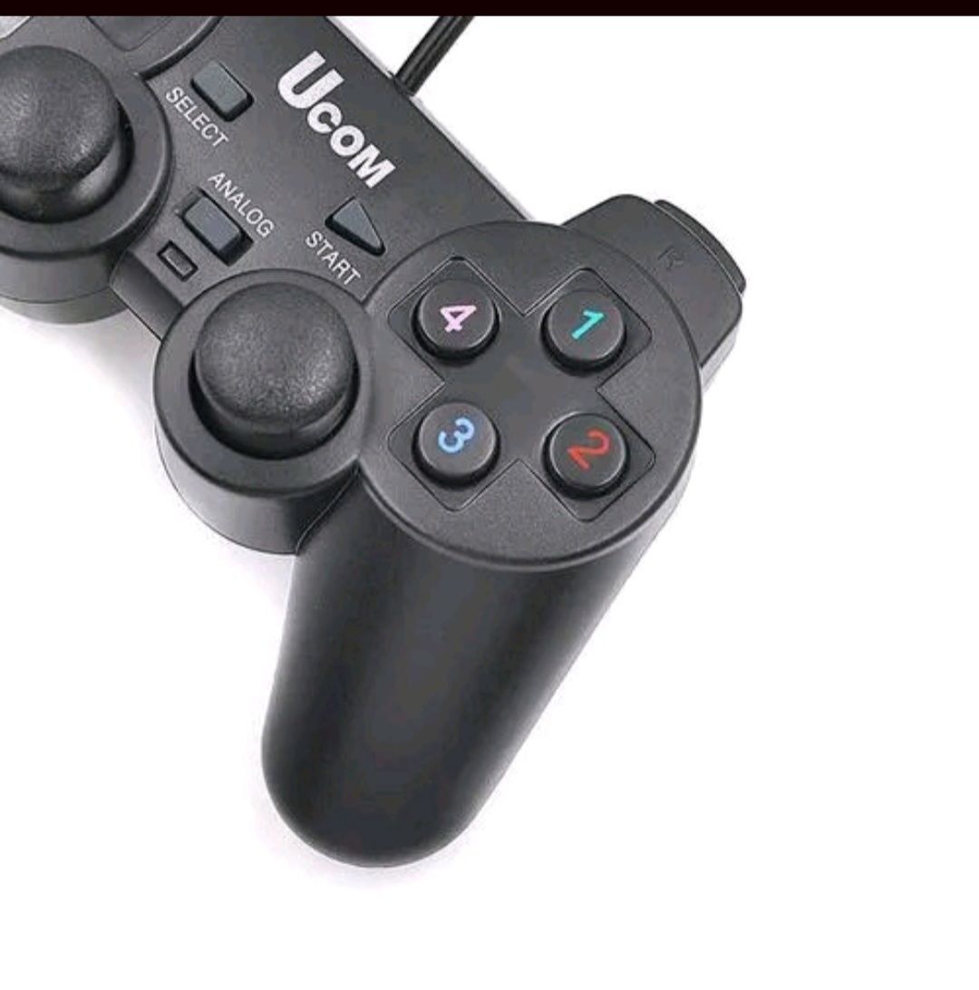 Gamepad Ucom USB Wired PC Gamepad Game Controller Dual Shock Game Pad Joypad Control Laptop PC Computer Gaming Play black FIFA Gamer