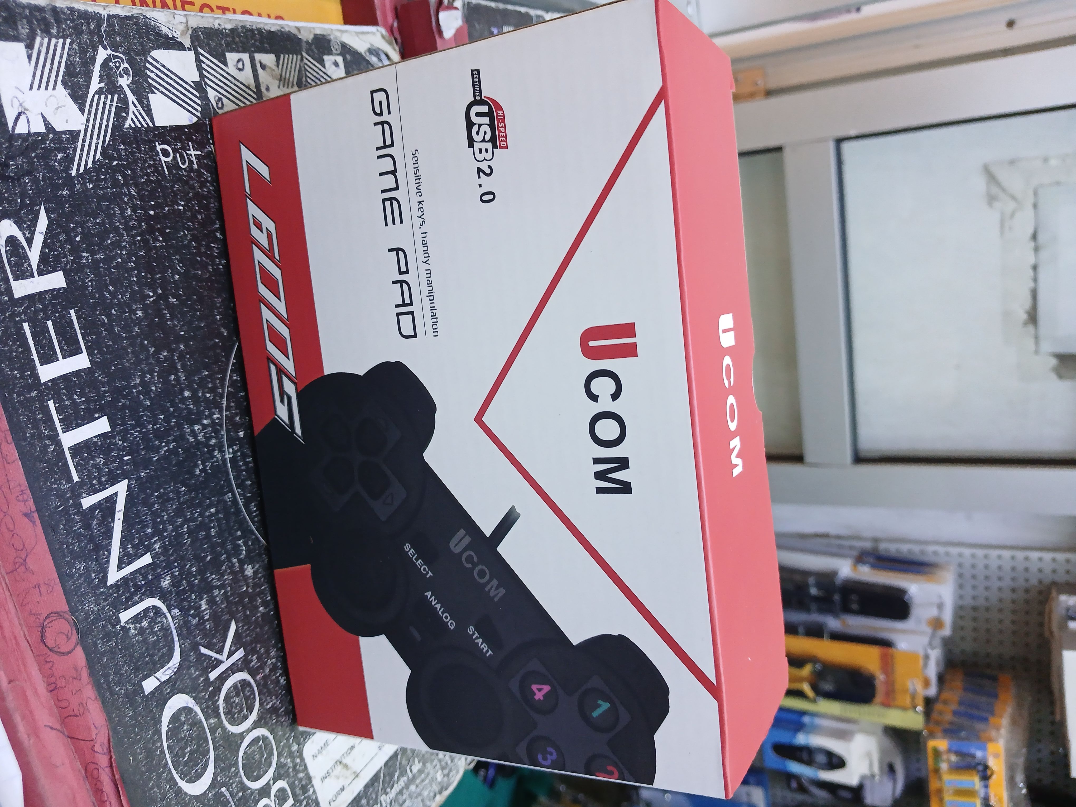 Gamepad Ucom USB Wired PC Gamepad Game Controller Dual Shock Game Pad Joypad Control Laptop PC Computer Gaming Play black FIFA Gamer