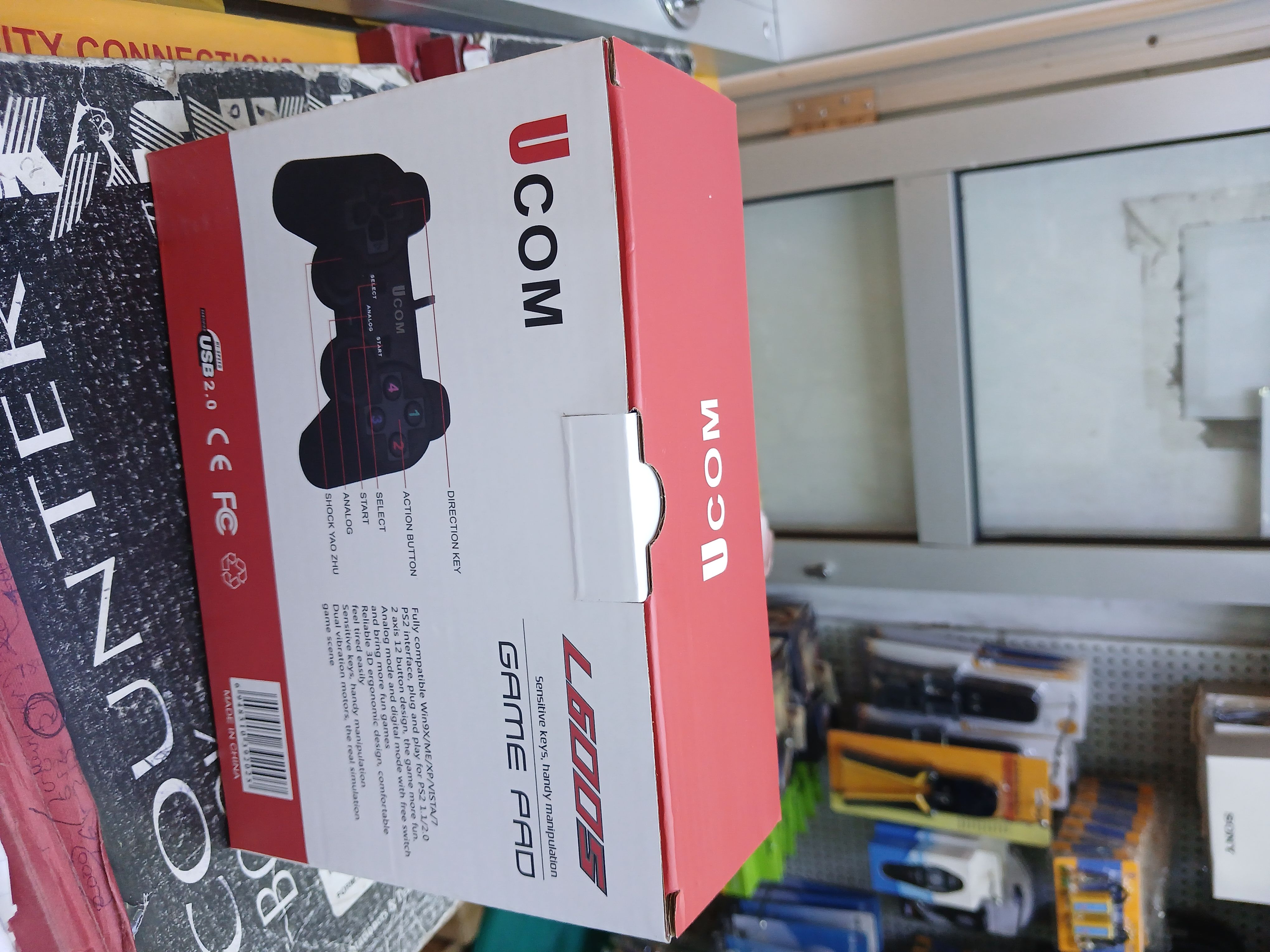 Gamepad Ucom USB Wired PC Gamepad Game Controller Dual Shock Game Pad Joypad Control Laptop PC Computer Gaming Play black FIFA Gamer