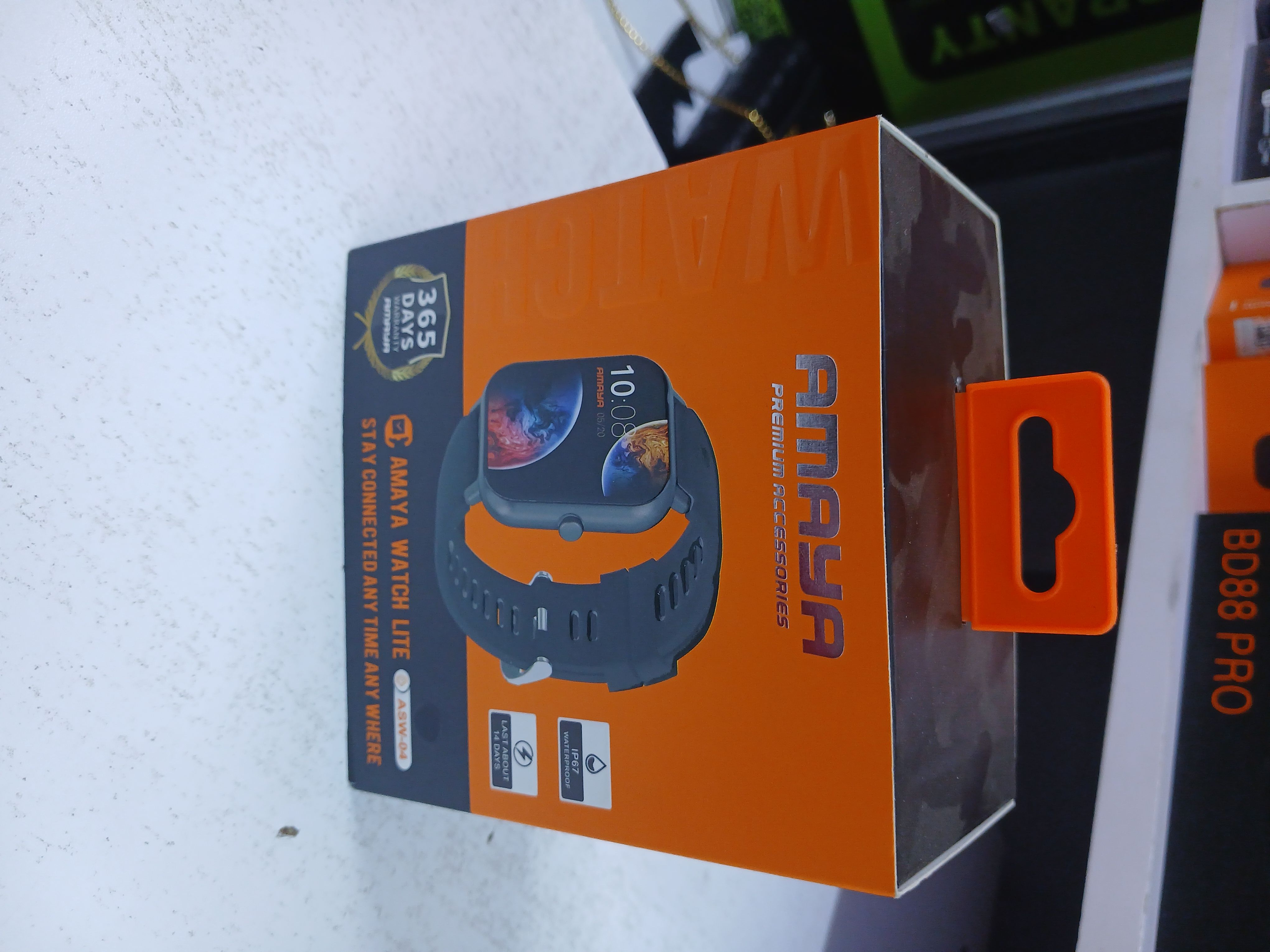 AMAYA WATCH LITE ASW-04 , 1.83" LCD DISPLAY, IP67 WATER AND DUST PROOF, 240mAh BATTERY CAPACITY, WITH SPORTS MODES, HEART RATE MONITOR, BLOOD OXYGEN MONITOR , BLUETOOTH  CALLING AND SLEEP TRACKING.