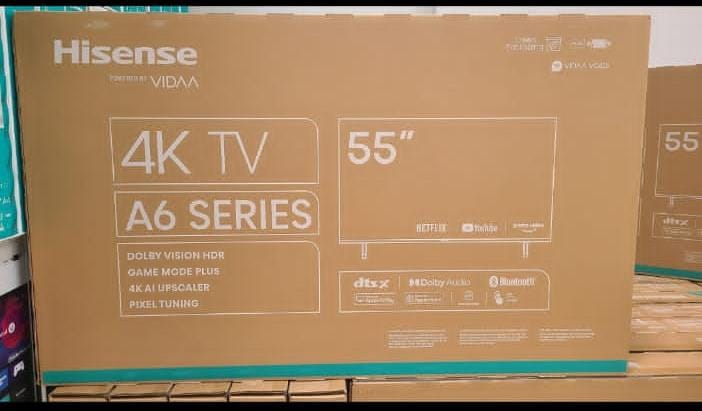 Hisense smart tv, Frameless Smart Television VIDAA OS , BLUETOOTH TV, ULTRA HD 4K HDR Netflix