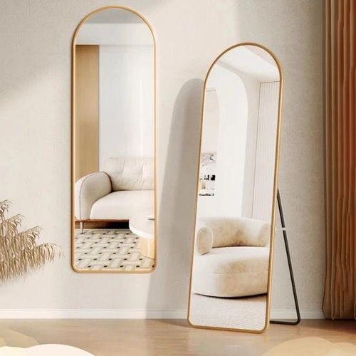 Unbreakable Full Length Mirror , Floor Mirrors with Aluminum Alloy Frame Free-Standing Leaning Large Bedroom Dressing Mirror, Full Body Mirror with Stand for Living Room ,Bedroom and Entryways