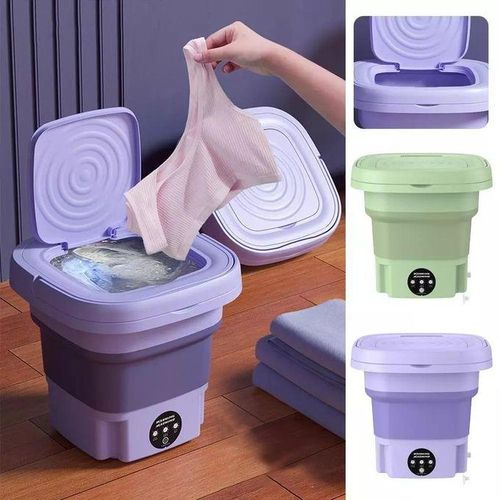 Washing Machine Portable, Foldable Spin Dryer For Camping, Travel, Small Spaces