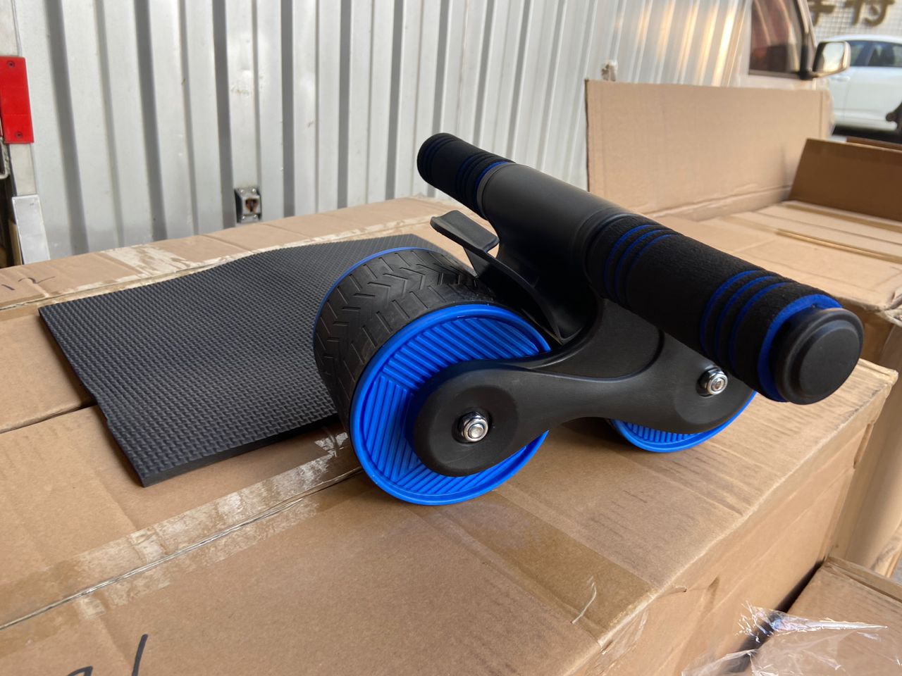 Fitness Ab Roller Coaster Wheel Automatic Rebound Belly Wheel Gym Fitness Double-Wheeled Core Roller Wheel For Belly Exercise