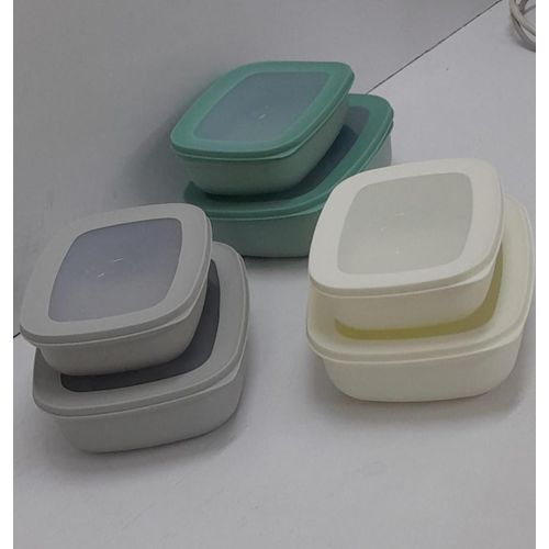 2 in 1 Plastic Food ,Fruits, Vegetable, Cereals Storage Bins for Kitchen, Fridge ,Cabinets