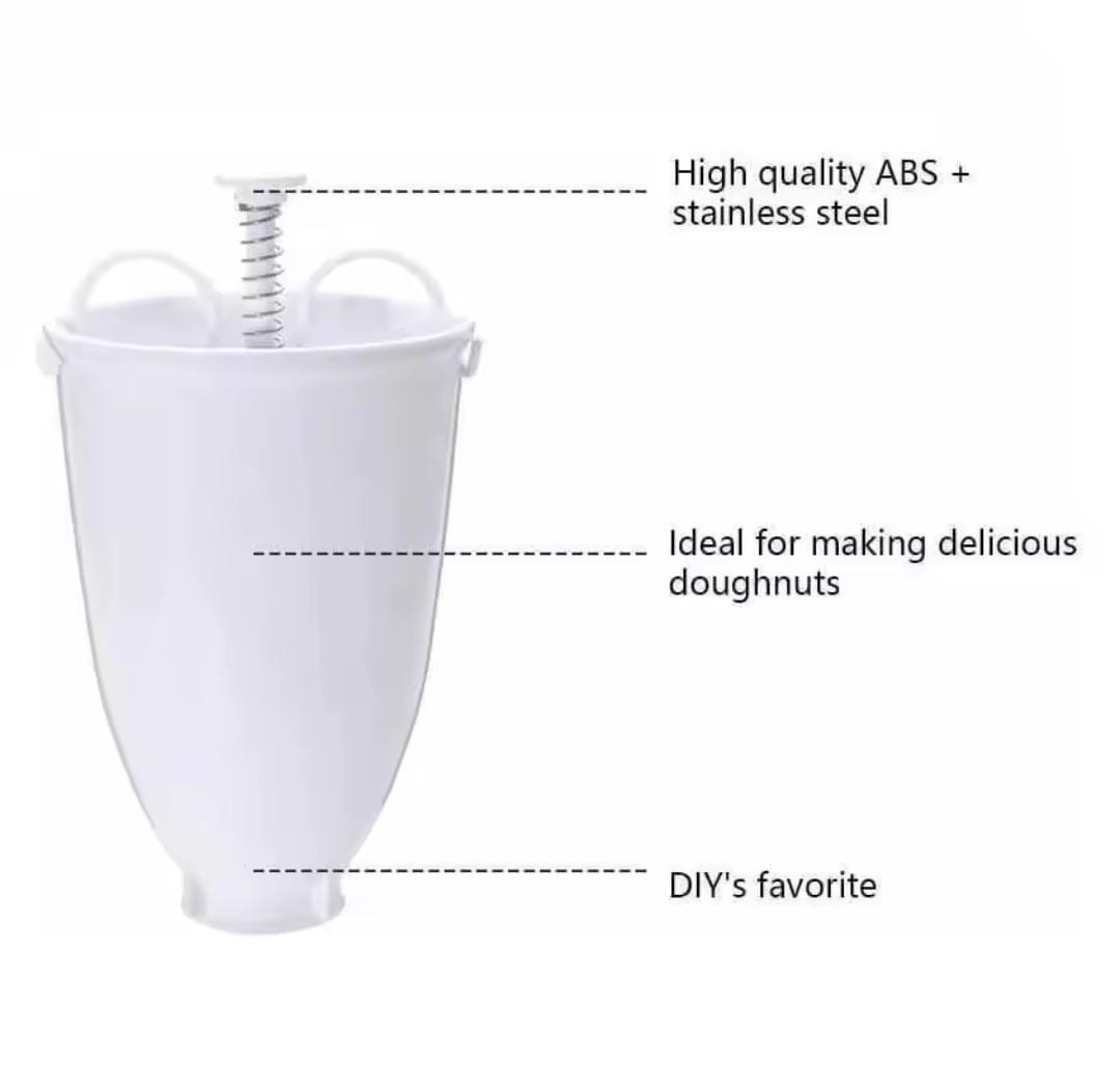 Donut Maker, Manual Doughnut Dispenser Maker - DIY Pastry Dropper & Fryer Tool, Doughnut Dropper, Doughnut Maker Dispenser, Pastry Doughnut Dropper