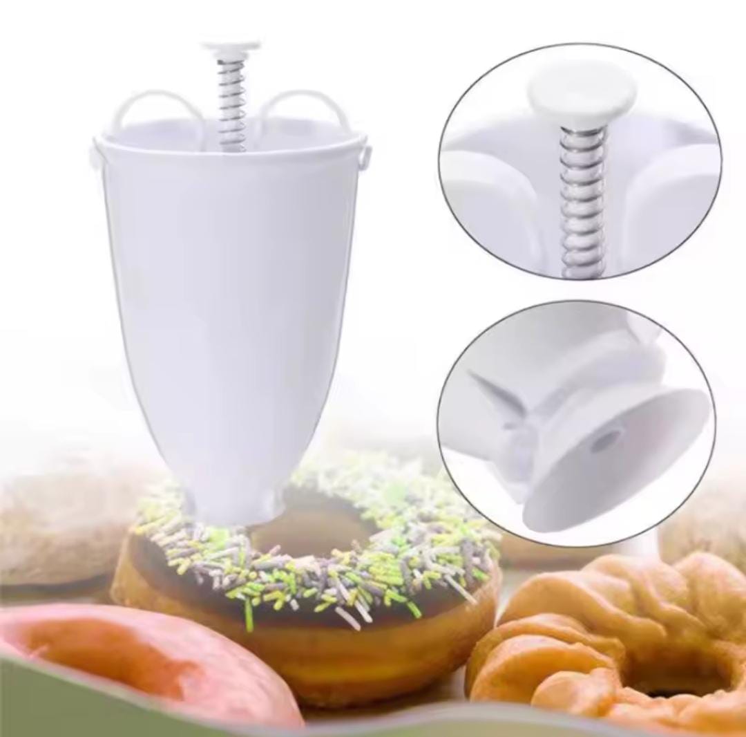 Donut Maker, Manual Doughnut Dispenser Maker - DIY Pastry Dropper & Fryer Tool, Doughnut Dropper, Doughnut Maker Dispenser, Pastry Doughnut Dropper