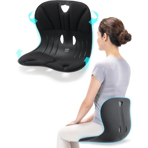 Ergonomic Curble Back Support Chair – Corrective Posture Seating Aid – Portable Lumbar Support for Office, Home & Car – Pressure-Relieving Orthopedic Backrest for Better Spine Alignment