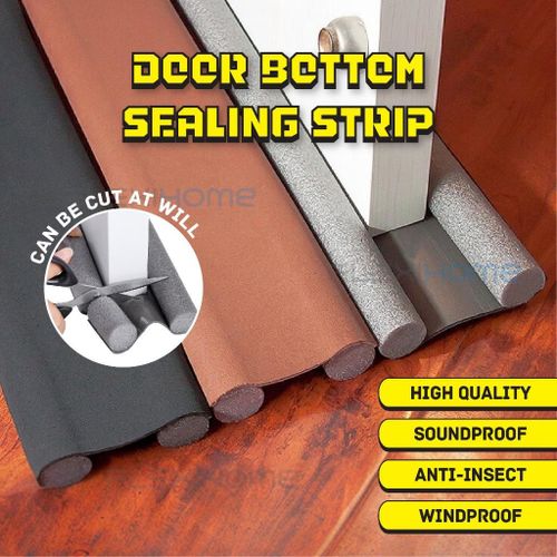 Flexible and Heavy-duty Door Bottom Seal Strip Stopper, Adjustable Under Door Draft Stoppers, Weather Stripping Door Seal, Blocks Dust Wind Light Noise Winter-Proof Sealing Strip.