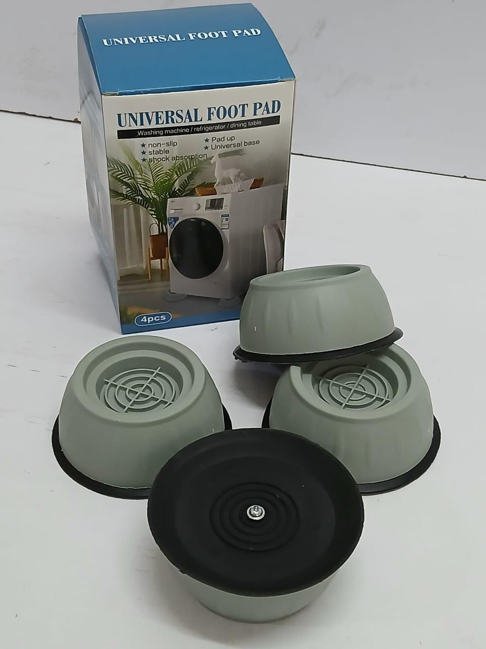 4Pcs Anti Vibration Feet Pads Rubber Mat Slide Stop Silent Universal Washing Machine Refrigerator Furniture Fixed Riser Damper Stand.