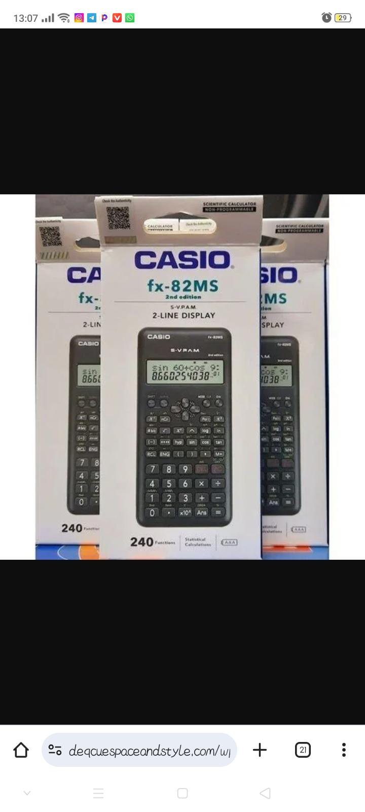 CASIO FX-82MS School calculator-Scientific Mathematical Calculator for school and office use