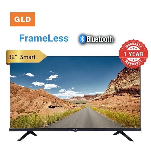 Gld 32" inch Frameless Smart Android Television Digital TV, App store, Bluetooth Connectivity, Inbuilt decoder for local channels, Neflix,YouTube, App Store (1 Year Warranty)