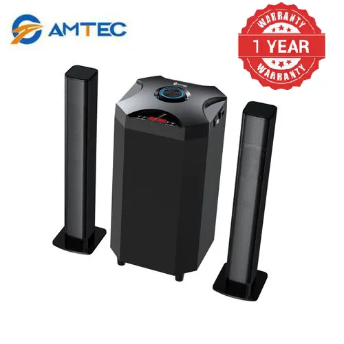 Amtec AM-02 2.1CH Home Theatre Sub Woofer-Bluetooth/FM/USB Speaker System 12000W With Remote Control