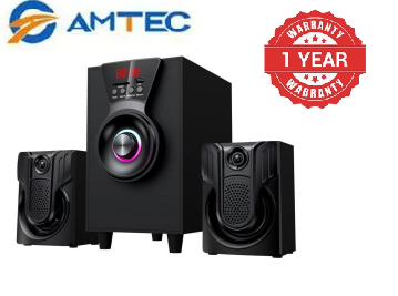 Amtec AM-805 2.1CH Home Theatre System 8000W, USB/SD/FM, Powerful Bass Remote Control 1 Year Warranty