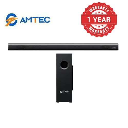 AMTEC AM-03 2.1CH AC/DC Soundbar With Wireless Subwoofer usb/auxfm