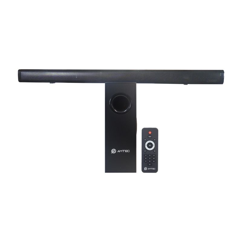 AMTEC AM-03 2.1CH AC/DC Soundbar With Wireless Subwoofer usb/auxfm