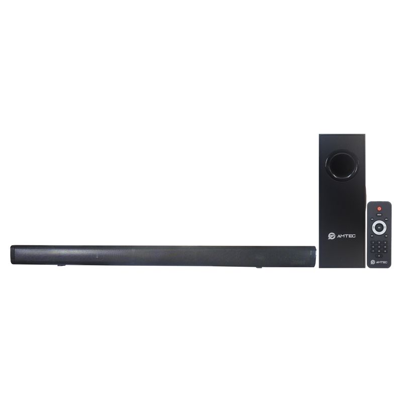 AMTEC AM-03 2.1CH AC/DC Soundbar With Wireless Subwoofer usb/auxfm