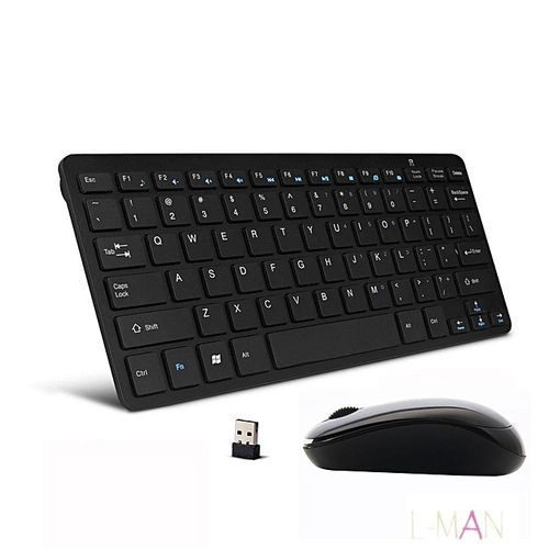 Wireless Keyboard and Mouse Compact Keyboard Mouse Combo, Small Quiet USB Laptop Keyboard Portable Mini Wireless Keyboard for Computer Window...