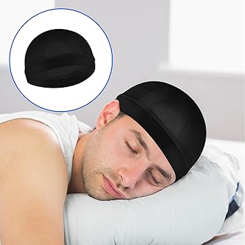 Wave Cap, Silk Stocking Wave Caps for 360 540 720 Waves, Silky Durag for Men, Soft Breathable Stain Caps Skullies Beanies Hats Shower Cap