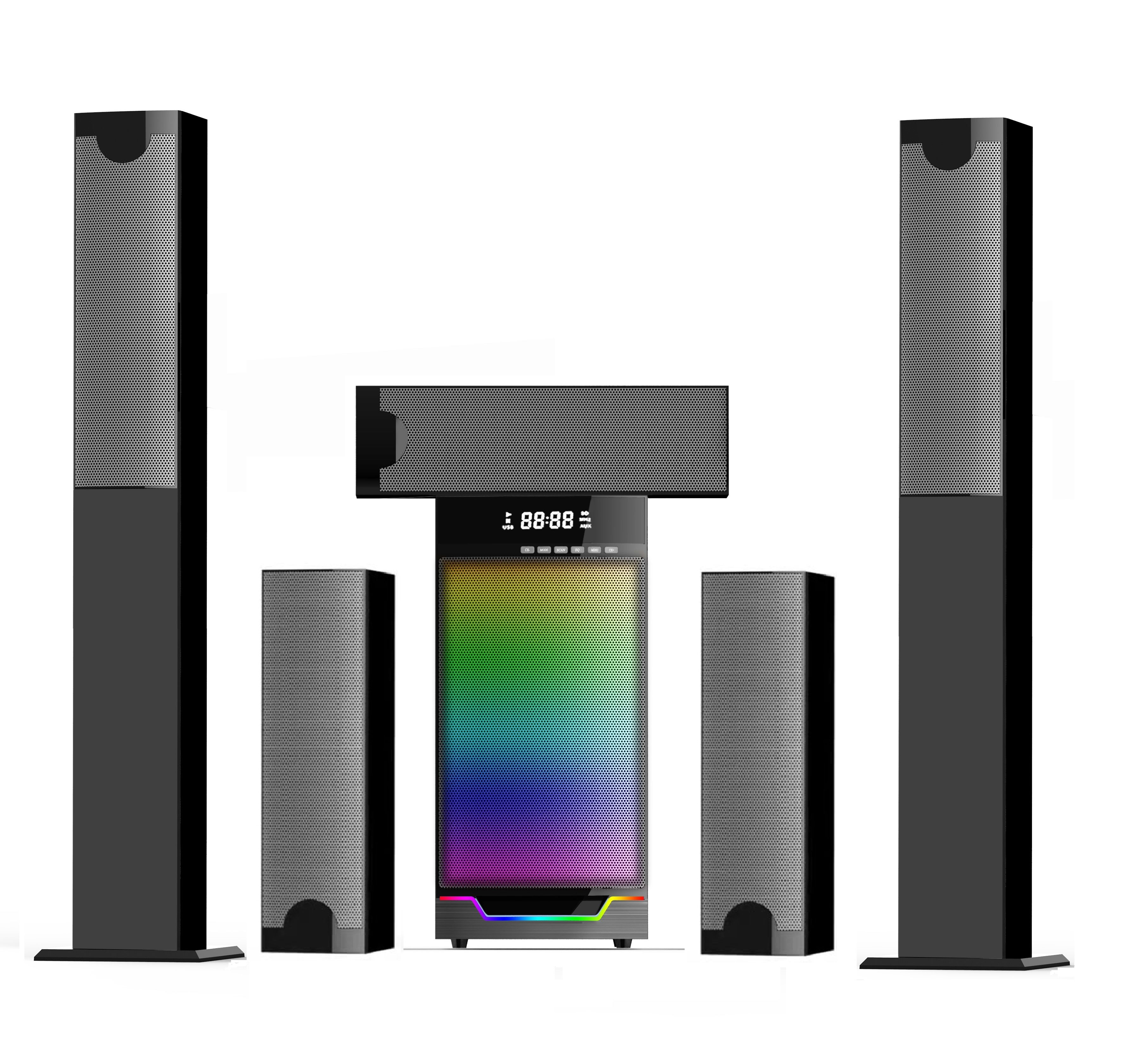 Bluetooth Speaker Home Speakers GS-9115 5.1 100watts 8" Multispeaker System