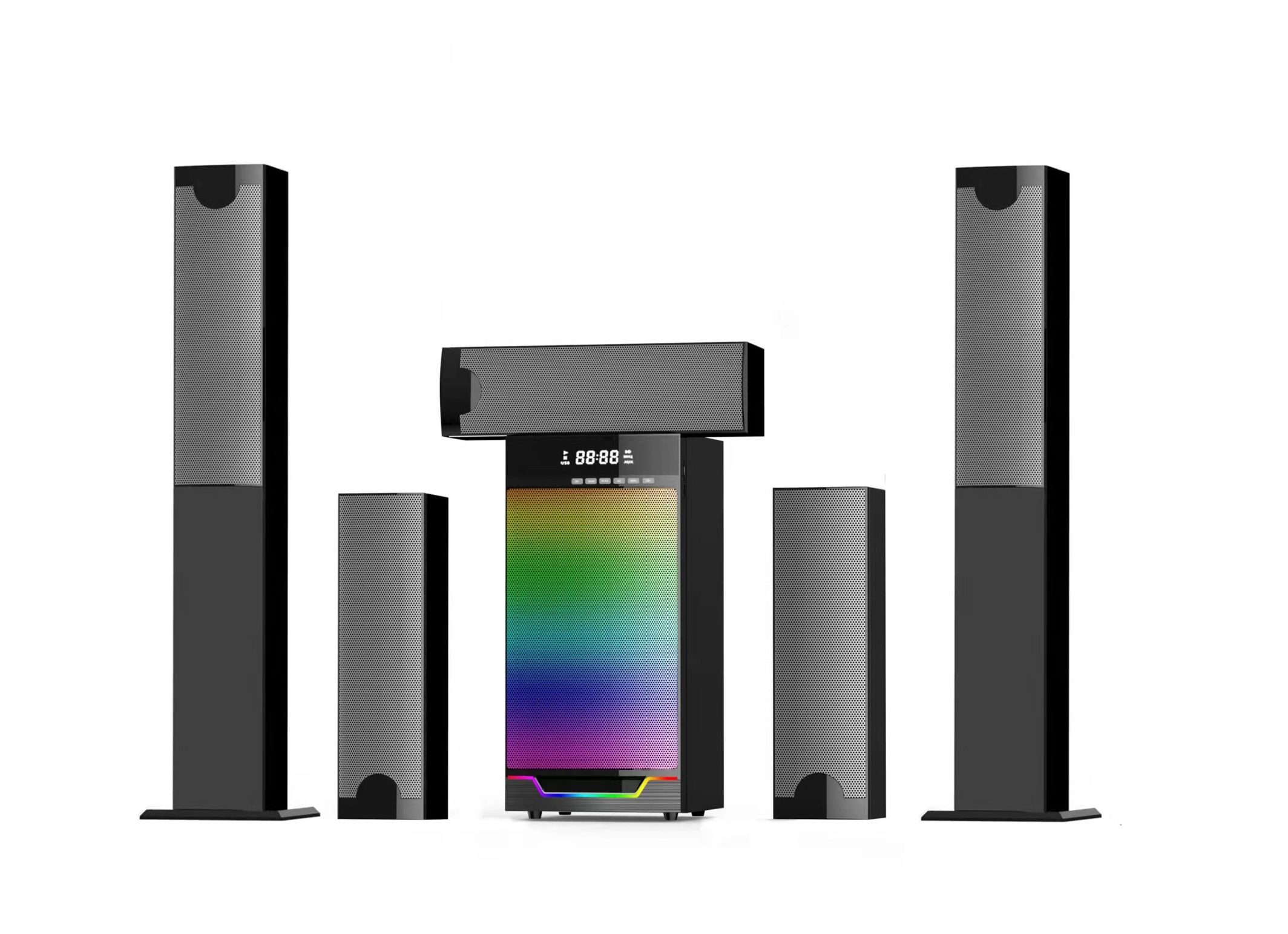 Bluetooth Speaker Home Speakers GS-9115 5.1 100watts 8" Multispeaker System