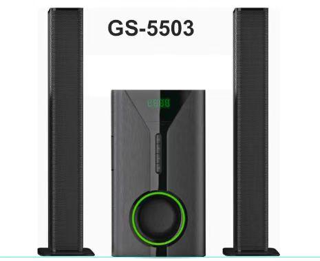 GS-5503 2.1CH Sound Bar SubWoofer With Bluetooth Home Theatrer - Black