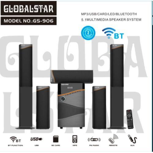 Home Theater Speaker Multispeaker System GS-906 5.1 - Black