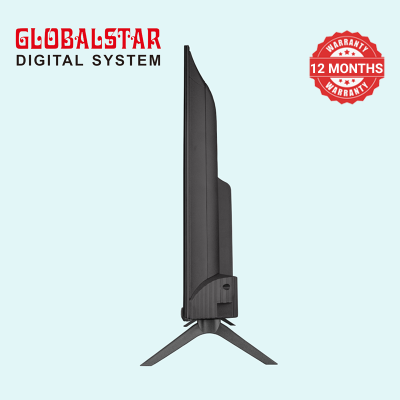 Globalstar 32" Frameless HD LED Digital TV – Virtual Surround Sound, AC/DC, Energy Saving, Non-Smart – Ideal for Home & Outdoor Use
