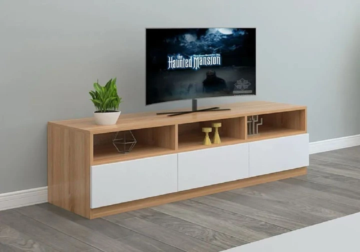 Modern TV STAND High Quality Durable Strong Furniture Living Room TV stand 4ft