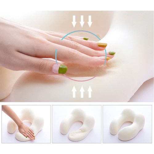 Travel Pillow - Neck Pillow for Traveling, Memory Foam Portable Support Pillow, Comfortable and Lightweight Quick Pack for Camping, Sleeping Rest Cushion.
