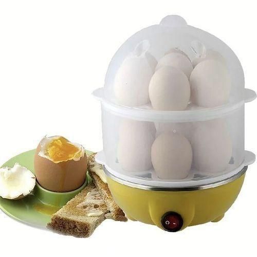 🥦 Not Just for Eggs – It's a Mini Steamer Too! 🥦Double Layer Egg Boiler Egg Vegetable/Corn Steamer